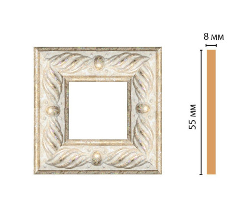Вставка цветная DECOMASTER 130-2-18 55x55x8 мм