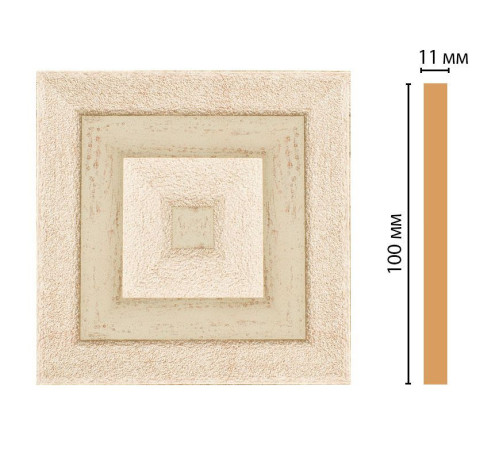 Вставка декоративная Decomaster D205-59 полистирол 100х100х11 мм D205-59