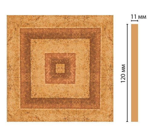 Вставка декоративная DECOMASTER D206-58 120х120х11 мм D206-58
