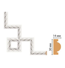 Декоративный угловой элемент DECOMASTER из полистирола 300 x 300 мм 157-3-7D