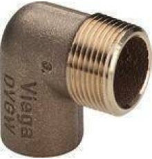 Уголок-переходник 90° Viega 94090G бронза пайка-НР 35х1 1/4 138691