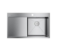 Кухонная мойка Omoikiri Akisame 86-R-IN 86x51 см нержавеющая сталь 4993763