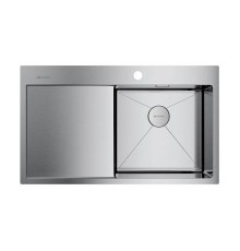 Кухонная мойка Omoikiri Akisame 86-R-IN 86x51 см нержавеющая сталь 4993763