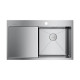 Кухонная мойка Omoikiri Akisame 86-R-IN 86x51 см нержавеющая сталь 4993763