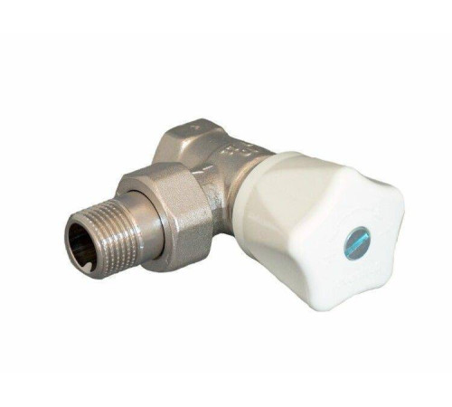 Вентиль запорный угловой Сунержа HRV DN 15 1/2 ВН хром 11-9150-4