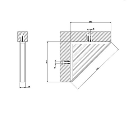 Полочка-решетка угловая Gessi Eleganza для ванны или душа золото 46461#080