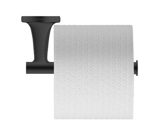 Держатель туалетной бумаги подвесной Duravit Starck T черный матовый 0099374600