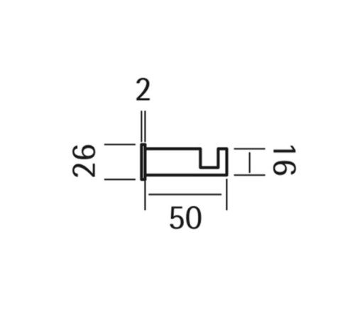 Крючок для ванной Cisal Xion подвесной нержавеющая сталь XI090711D1
