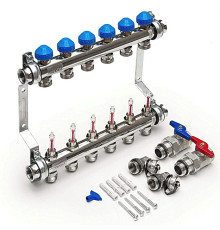 Коллекторная группа Watts HKVT34 03 контура 3/4 Евроконус 10029003