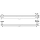 Полотенцедержатель Hansgrohe Logis Universal 600 мм хром 41716000