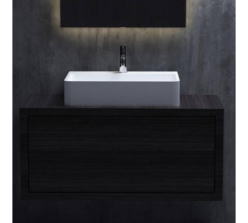 Раковина накладная Salini Ottavia 60х45х13.3 см 1 отв. S-Stone белый матовый 1103201M