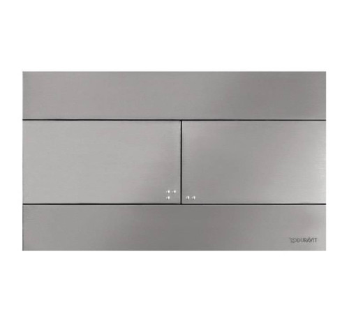 Клавиша смыва Duravit DuraSystem Beta 140 сталь брашированная WD5140070000/WF5140043010