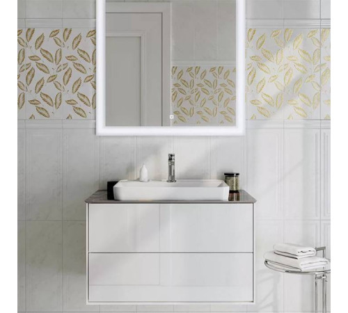 Раковина встраиваемая сверху Kerama Marazzi Plaza 55x40 см 1 отверстие белый глянцевый PLR.wbi.55.1