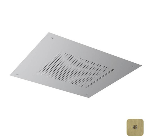 Верхний душ Almar Velvet Rain 49.8х49.8 см встраиваемый 2 режима латунь PVD E044280.HB