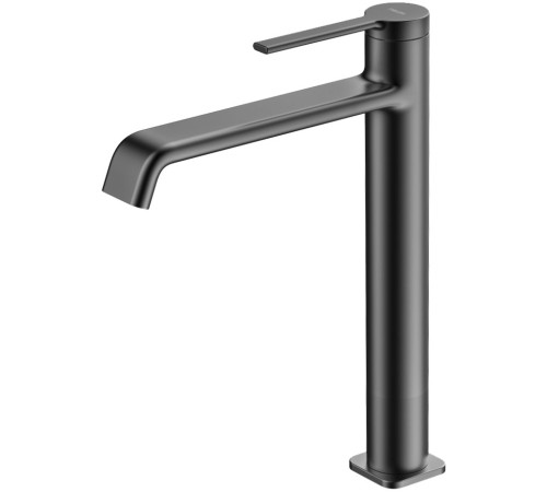 Смеситель для раковины AQUAMERIT Asti высокий 231 мм серый матовый AQM6414GM