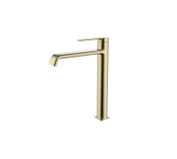 Смеситель для раковины AQUAMERIT Asti высокий 231 мм матовое золото AQM6414BG