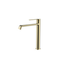Смеситель для раковины AQUAMERIT Asti высокий 231 мм матовое золото AQM6414BG