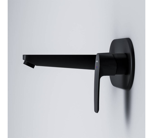 Смеситель для раковины встраиваемый AM.PM Gem матовый черный F90A72222