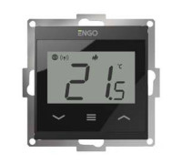 Терморегулятор проводной программируемый SALUS E55-B Wi-Fi черный 55x55