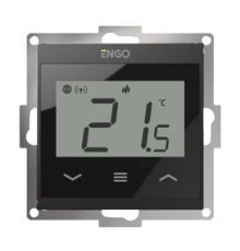 Терморегулятор проводной программируемый SALUS E55-B Wi-Fi черный 55x55