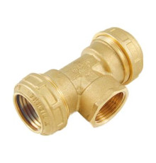 Тройник компрессионный Tiemme 32x1x32 ВР 3410024