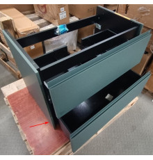 Тумба под умывальник подвесная Roca Ona 785x450x565 мм 2 ящика Зеленый матовый A857630513