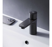 Смеситель для раковины AM.PM X-Joy TouchReel нажимной черный матовый F85A02522