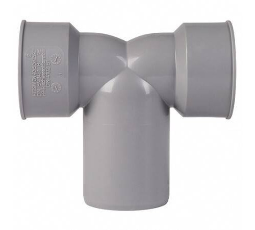 Отвод канализационный сифонный двойной Ostendorf HT HTDSW 90° 40/50/40 мм RAL 7037 112970