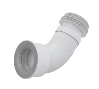 Труба фановая L240-600 мм гофр. DN80/110 x 100/120 мм, для выпуска унитаза