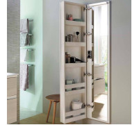 Шкаф-пенал Burgbad Sys30 40х15х176 см подвесной с зеркалом SPIJ040L461