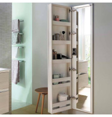 Шкаф-пенал Burgbad Sys30 40х15х176 см подвесной с зеркалом SPIJ040L461