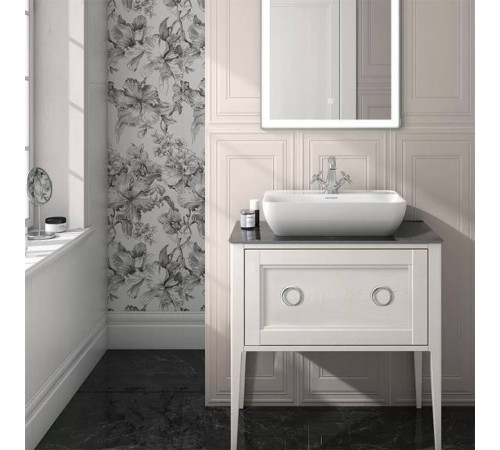 Раковина накладная Kerama Marazzi Plaza 55x40 см 1 отверстие белый глянцевый PLR.wb.55.1