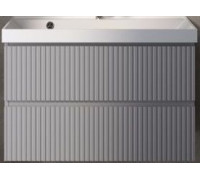 Тумба под раковину AquaMoon подвесная 80 см серая AQM900180GM