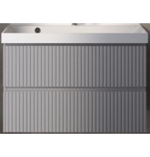 Тумба под раковину AquaMoon подвесная 80 см серая AQM900180GM