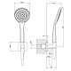 Душевой гарнитур Gessi Emporio Shower с выводом воды шлангом 1.5 м и лейкой Black XL 47323#299