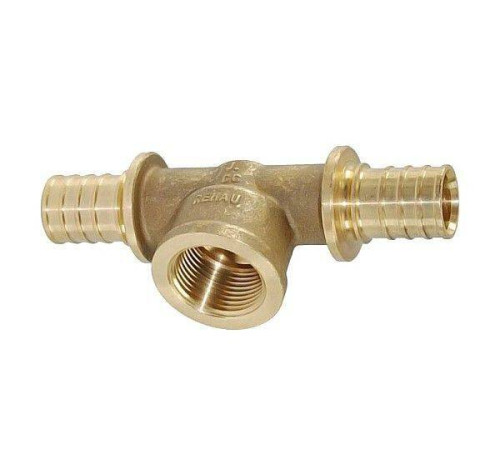 Тройник с внутренней резьбой REHAU RAUTITAN MX 32-1-25 латунь 11390011002