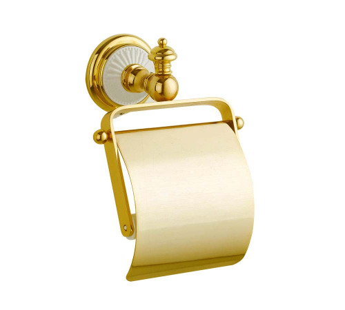 Держатель для туалетной бумаги Boheme Palazzo с крышкой подвесной золото 10101