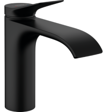 Смеситель для раковины hansgrohe Vivenis 110 без сливного гарнитура черный матовый 75022670