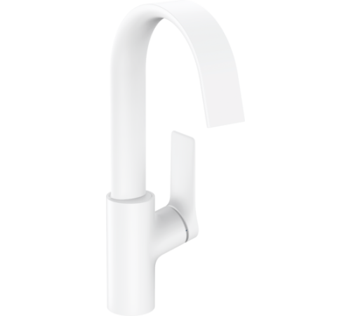 Смеситель для раковины hansgrohe Vivenis 210 со сливным гарнитуром белый матовый 75030700