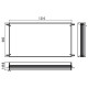 Монтажная рама для зеркального шкафа встраиваемая emco Asis prestige 1215х147х665 мм 9897 000 22