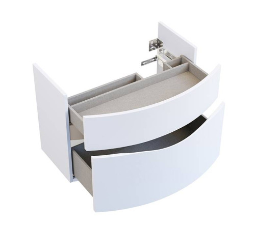 Тумба подвесная с раковиной Kerama Marazzi Riva 80 см белый матовый RV.wb.80/RV.80\WHT.M