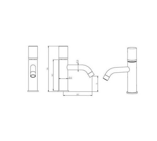 Смеситель для раковины Boheme Stick белый 121-W-MR-WHITE