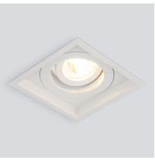 Алюминиевый точечный светильник 1071/1 MR16 WH белый