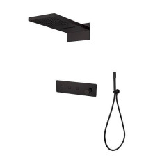 Душевая система встраиваемая Boheme Fusion трехпозиционная черный матовый 130-B