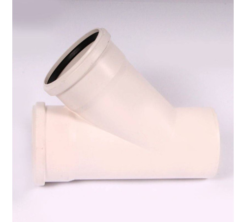 Тройник канализационный REHAU RAUPIANO PLUS 110/110/45° 122984