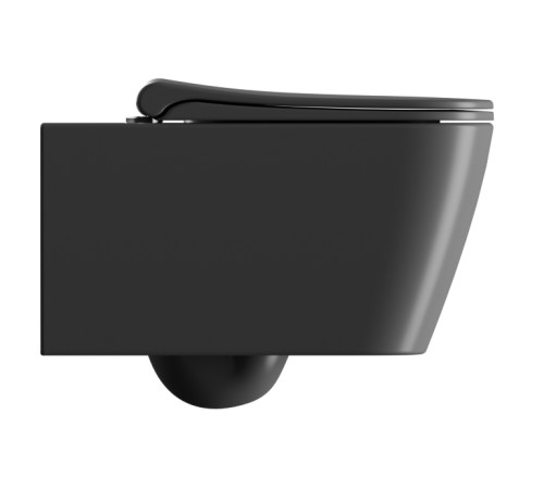 Сиденье для унитаза GSI Nubes Soft Close черное матовое Ardesia MS96C26