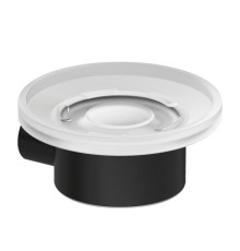 Мыльница Kludi Vela R 110x111x49 мм черный матовый 5898539