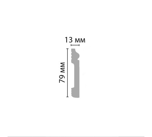 Плинтус напольный DECOMASTER D005-88 ДМ 79х13х2400 мм D005-88 ДМ