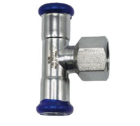 Тройник Comisa Inox-Press 22х1/2х22 мм ВР нержавеющая сталь SS542060406