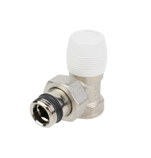 Вентиль отсекающий угловой EVR 1/2 ВН никелированный 10.3412